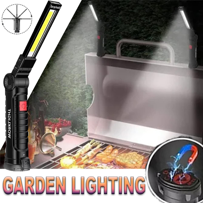 Outdoor Lighting Electric - Portable LED Flashlight with Magnetic Hook