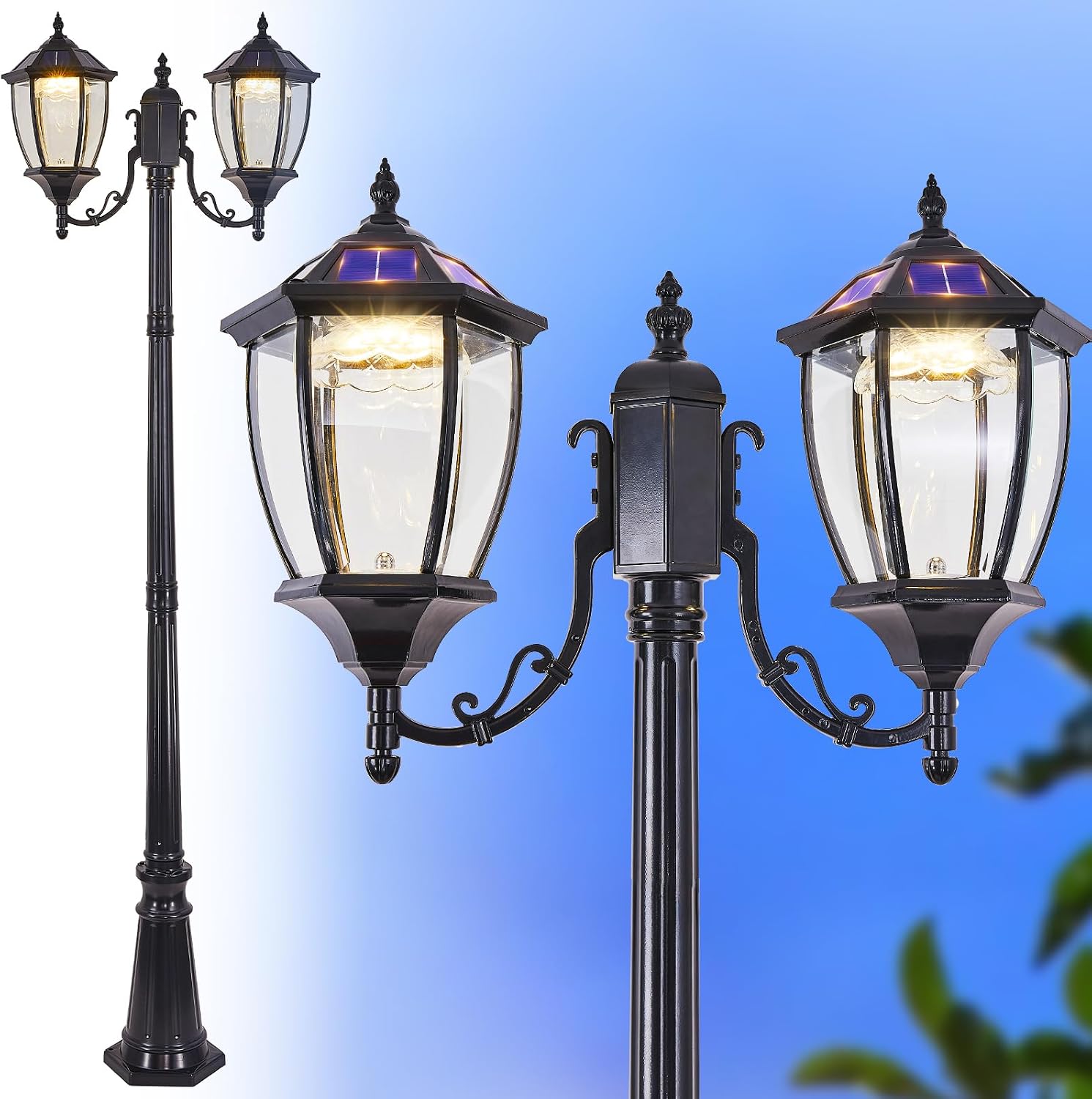 Outdoor Lighting Dusk To Dawn - Outdoor Solar Pole Lights Dusk Dawn