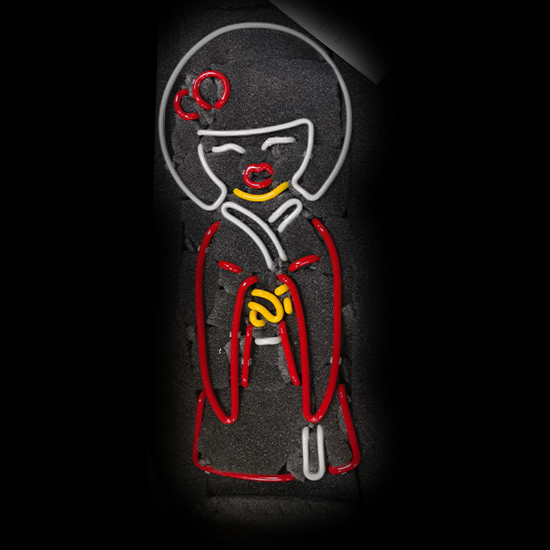 Neon Sign Japan Girl in kimono - Outdoor Lighting Japan ulasan dan harga