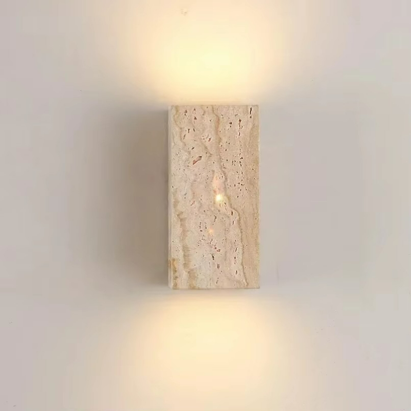Yellow Travertine Stone Wall M - Outdoor Lighting Restaurant ulasan dan harga