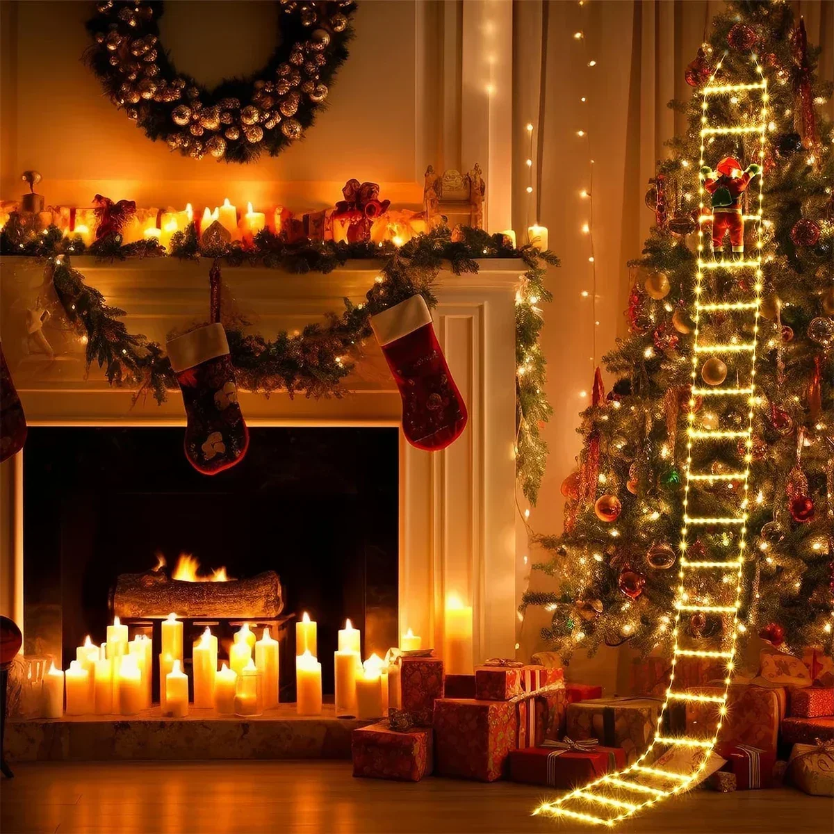 LED Ladder Light for Santa Cla - Outdoor Lighting Strip ulasan dan harga