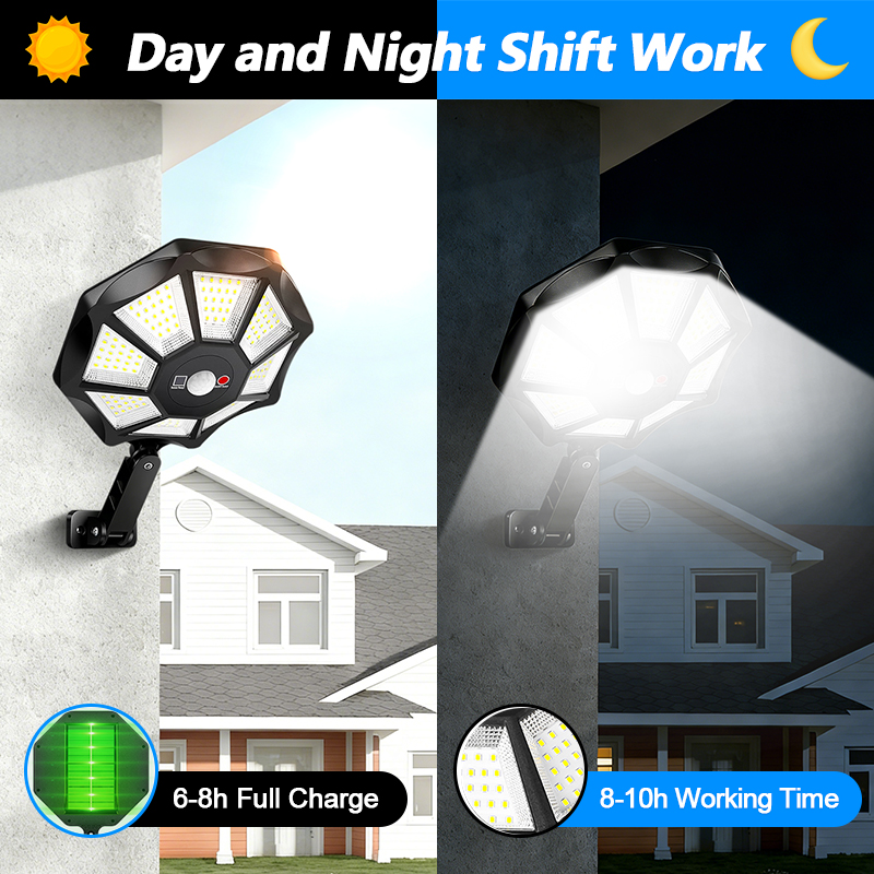 Solar Lights Outdoor 168LED 36 - Outdoor Lighting Dusk To Dawn ulasan dan harga