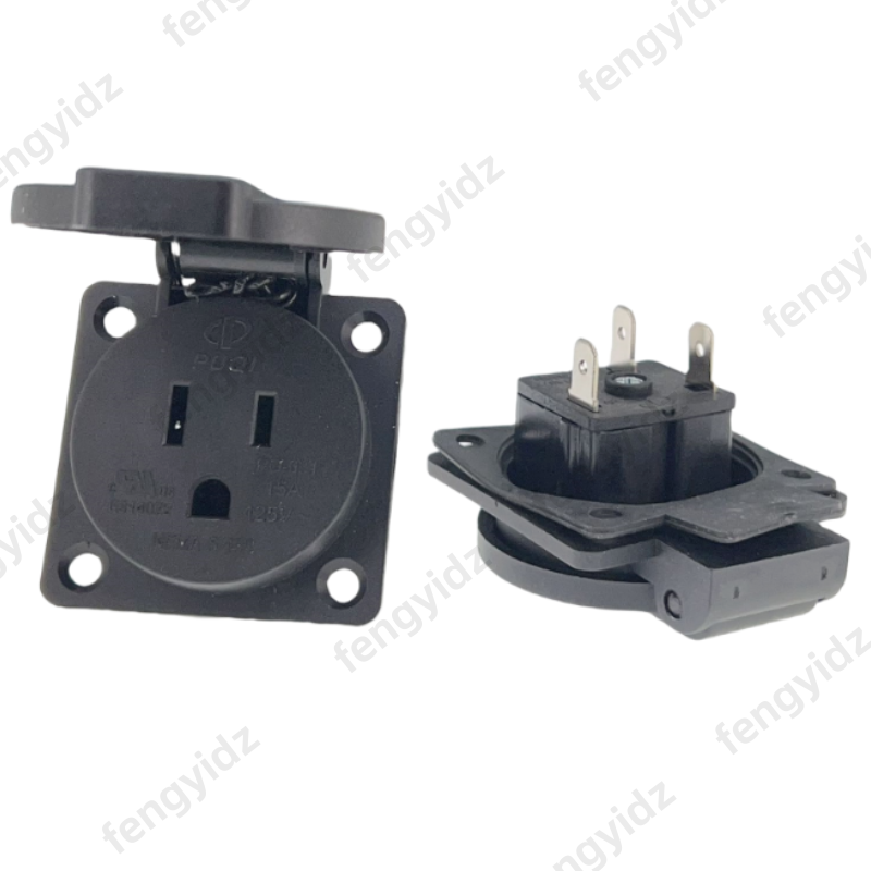 Black 125V 15A 20A IP44 CE Ame - Outdoor Lighting Japan ulasan dan harga