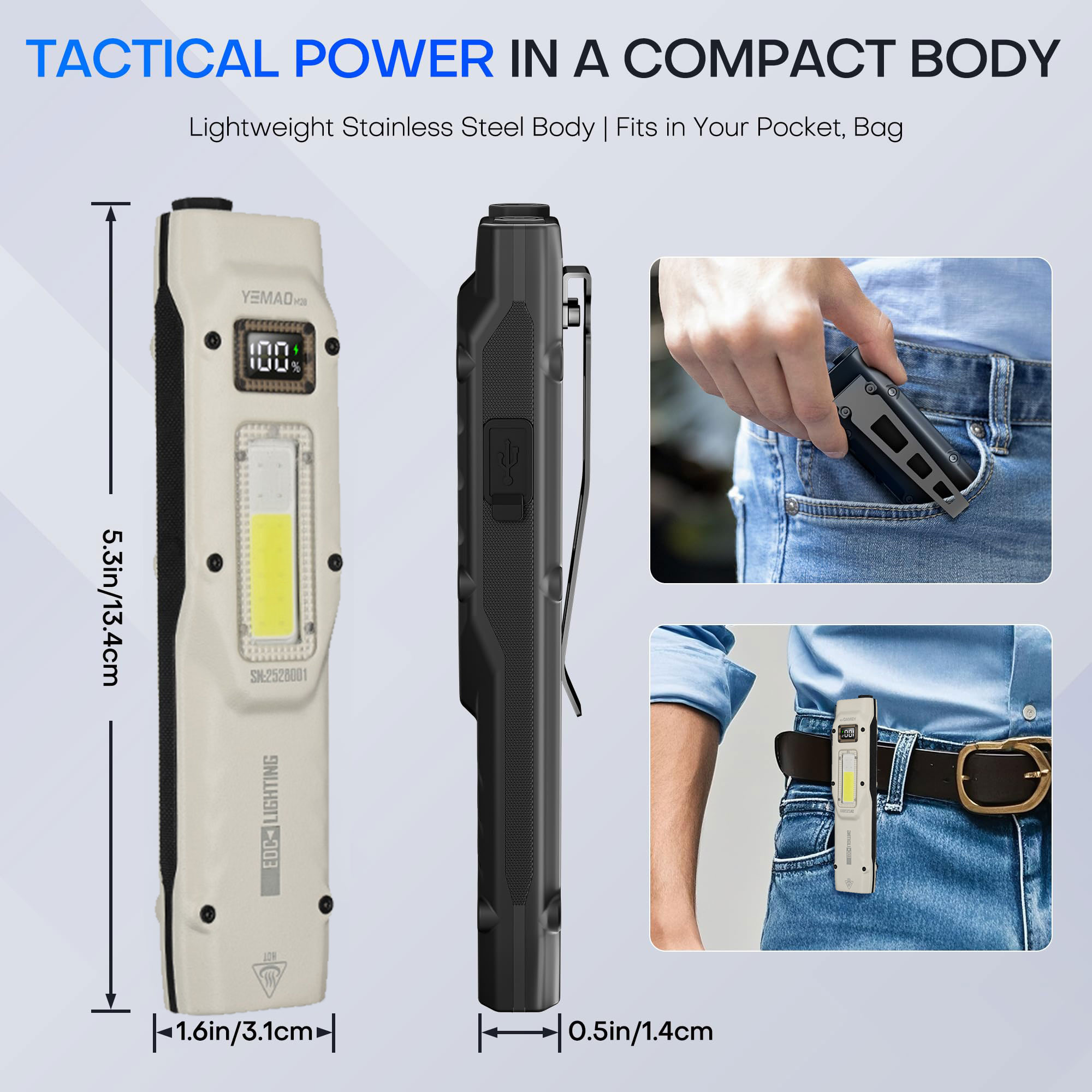 Portable 880LM YEMAO M28 Ultra - Outdoor Lighting Electric ulasan dan harga
