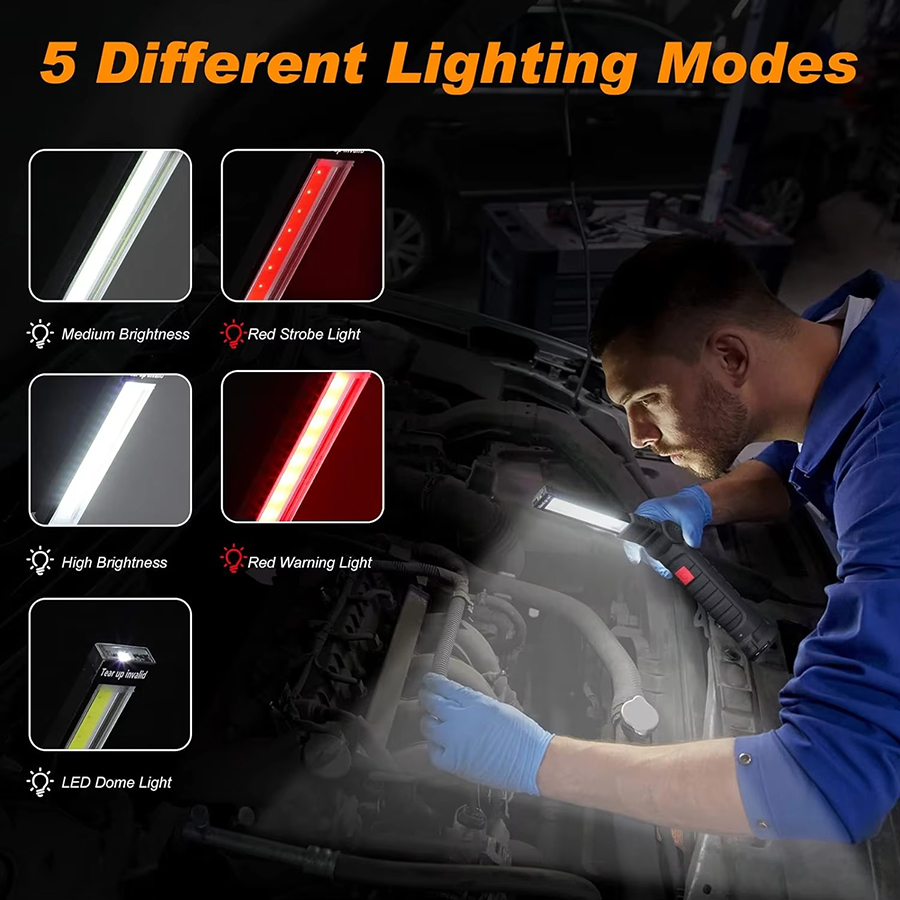 Portable LED Flashlight with M - Outdoor Lighting Electric ulasan dan harga
