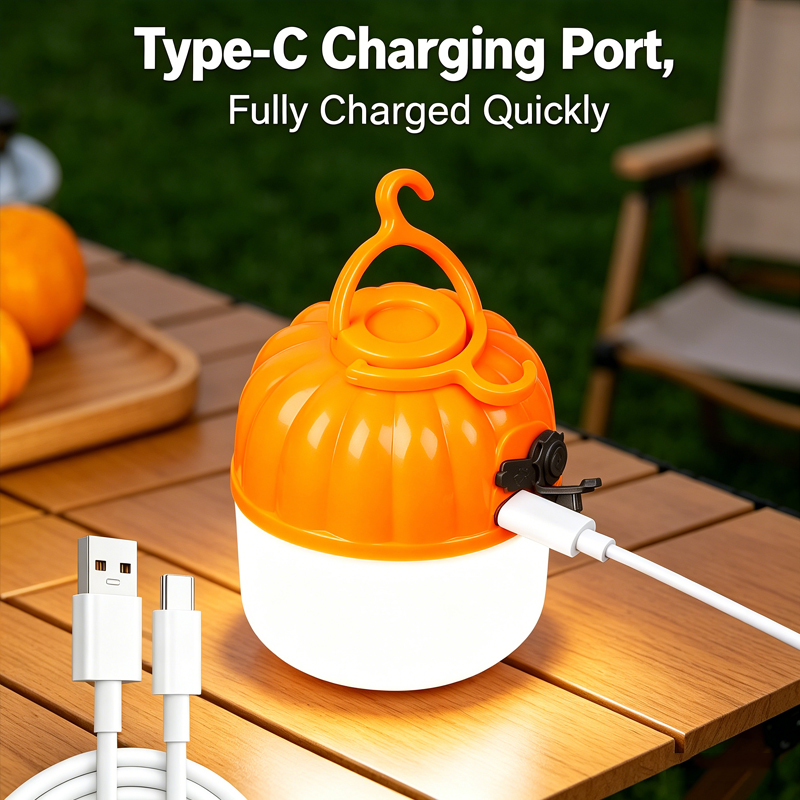 Mini Portable LED Pumpkin Bulb - Outdoor Lighting Electric ulasan dan harga