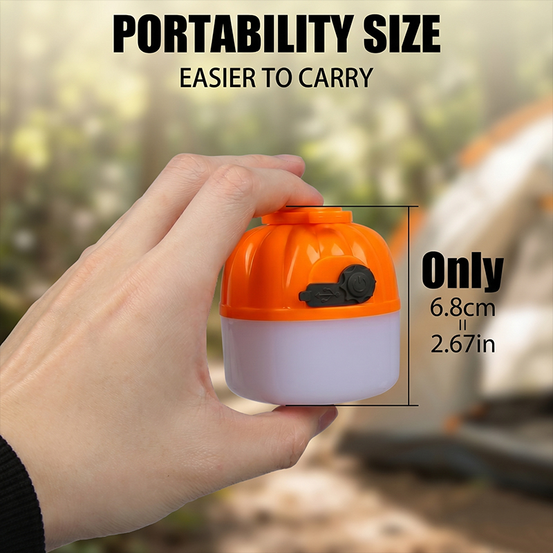 Mini Portable LED Pumpkin Bulb - Outdoor Lighting Electric ulasan dan harga