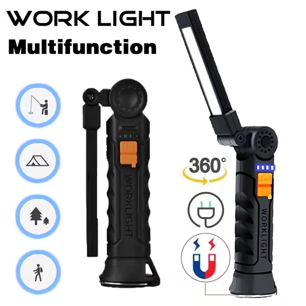 Portable COB LED Flashlight US - Outdoor Lighting Electric ulasan dan harga