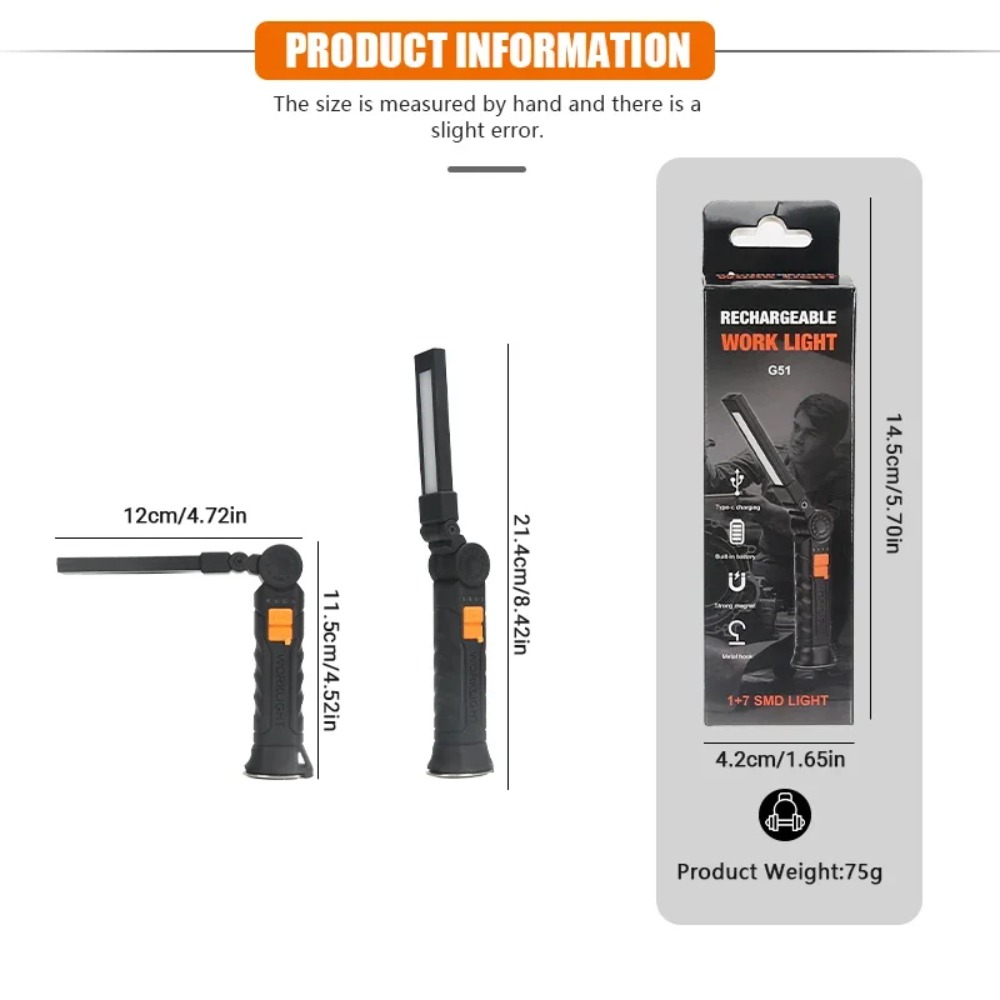 Portable COB LED Flashlight US - Outdoor Lighting Electric ulasan dan harga