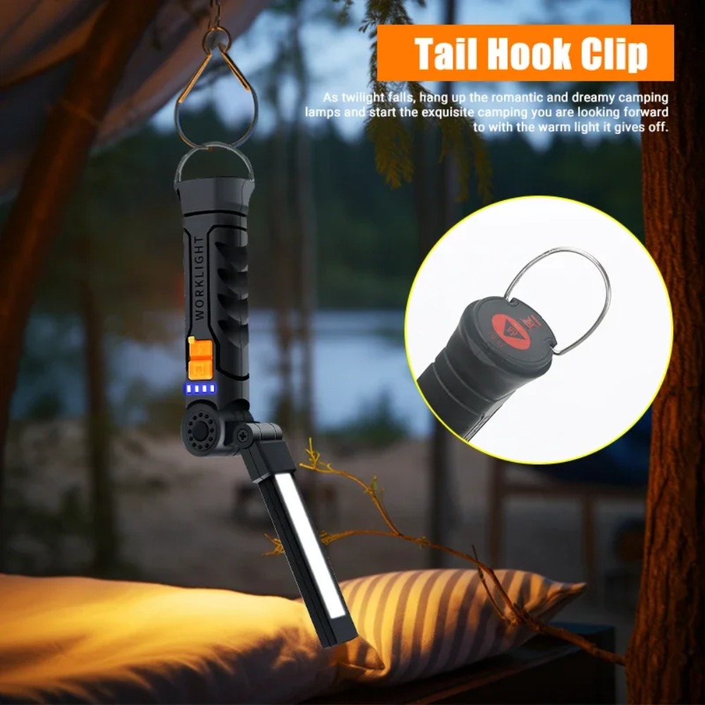 Portable COB LED Flashlight US - Outdoor Lighting Electric ulasan dan harga
