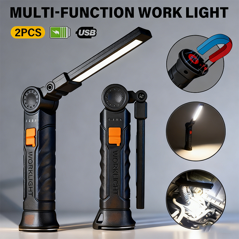 Portable COB LED Flashlight US - Outdoor Lighting Electric ulasan dan harga
