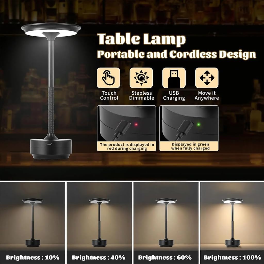 Cordless Table Lamp Rechargeab - Outdoor Lighting Restaurant ulasan dan harga