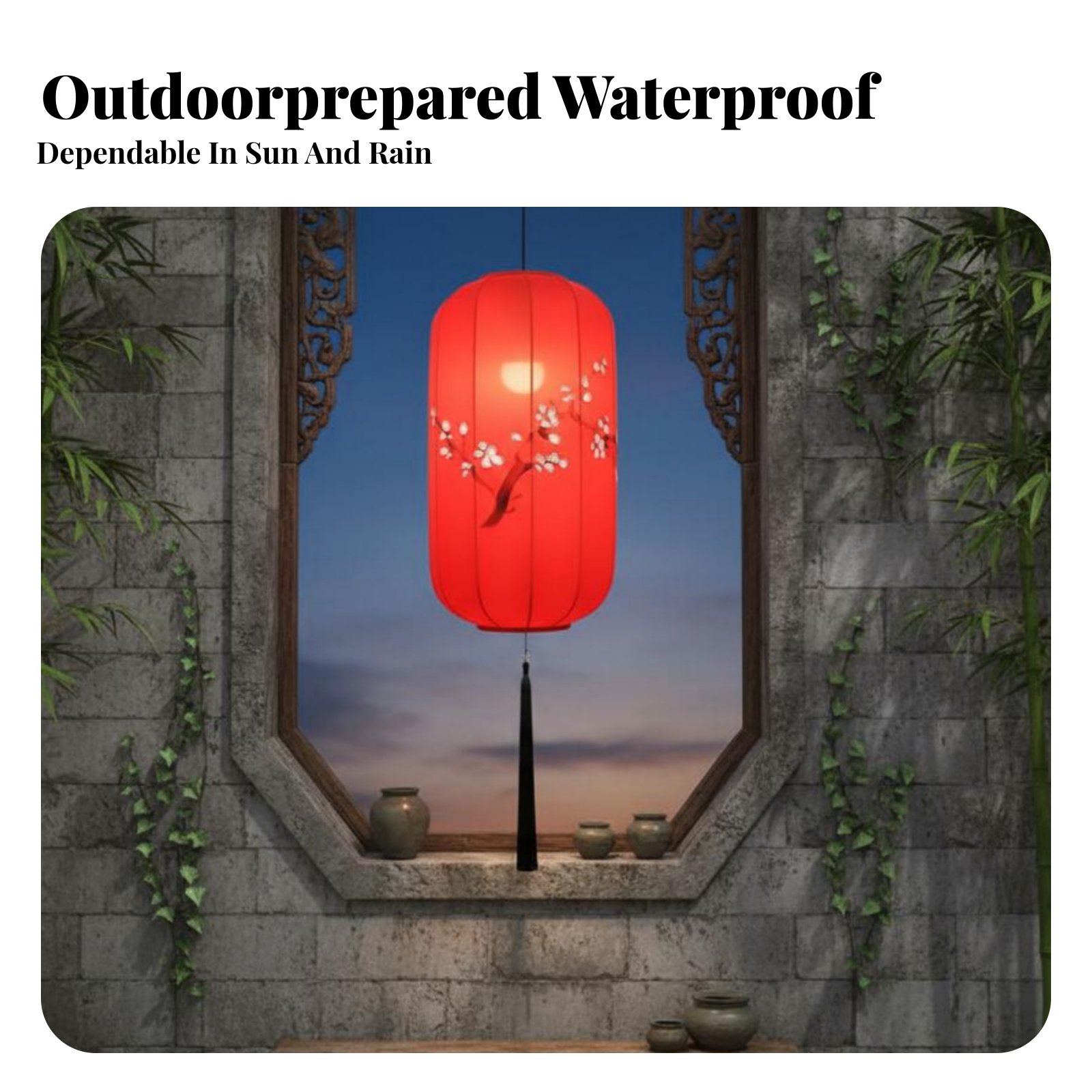 Hand-Painted Chinese Lantern,  - Outdoor Lighting Restaurant ulasan dan harga