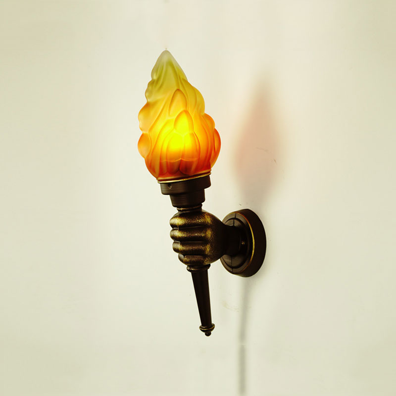 Creative Torch Hand Light Rest - Outdoor Lighting Restaurant ulasan dan harga
