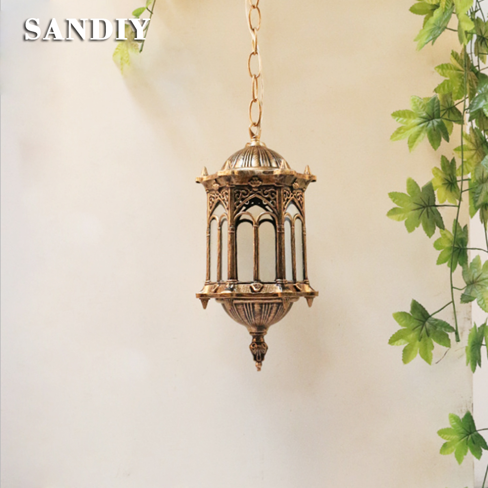SANDIY Outdoor Pendant Lamp Re - Outdoor Lighting Restaurant ulasan dan harga