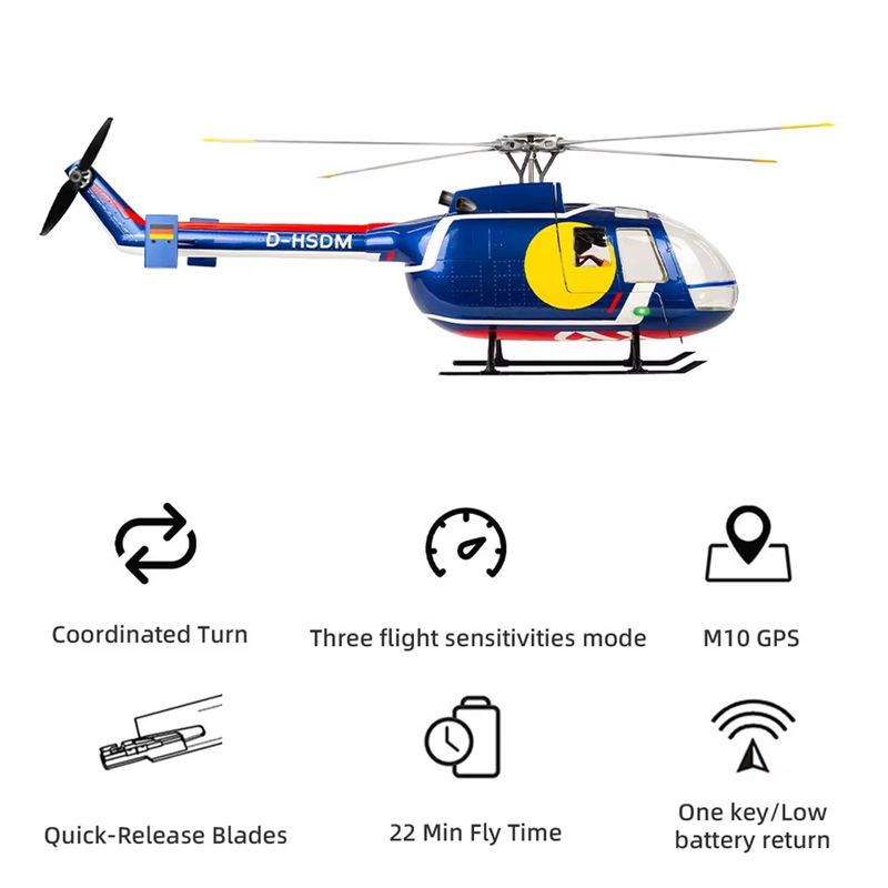 Flying wing BO-105 remote-cont - Outdoor Lighting Uk ulasan dan harga