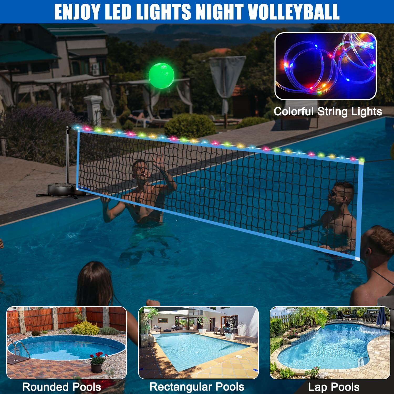 Portable Outdoor LED Volleybal - Outdoor Lighting Led ulasan dan harga