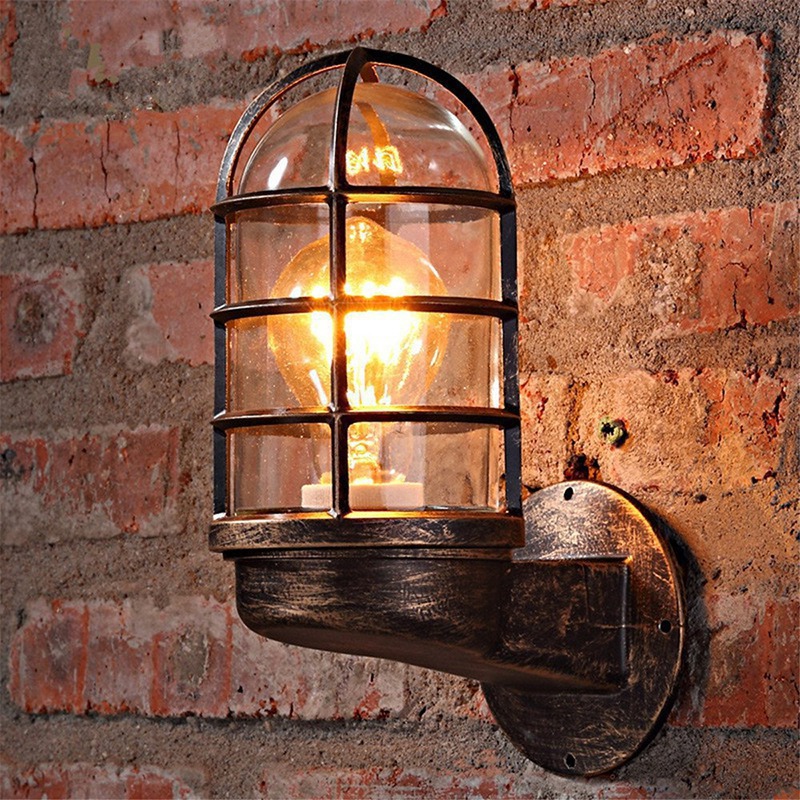 Vintage Loft Cage Industry Win - Outdoor Lighting Restaurant ulasan dan harga