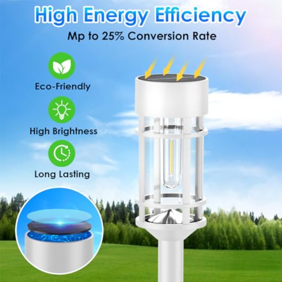 Solar Pathway Lights Outdoor W - Outdoor Lighting Dusk To Dawn ulasan dan harga