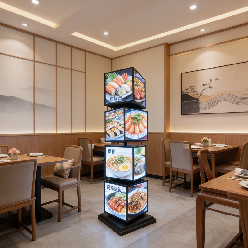 Custom Square Rotating Light B - Outdoor Lighting Restaurant ulasan dan harga
