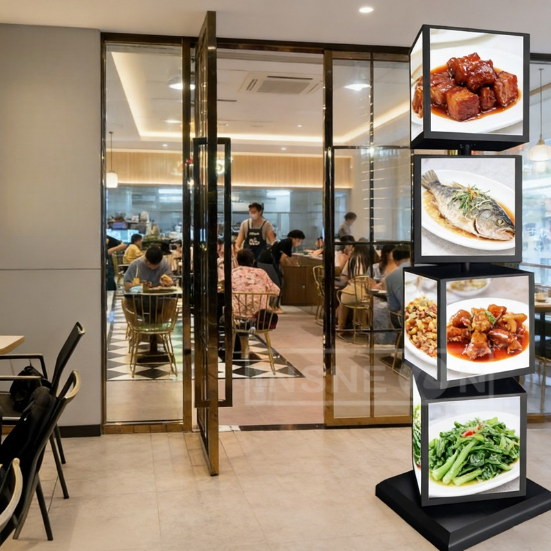 Custom Square Rotating Light B - Outdoor Lighting Restaurant ulasan dan harga