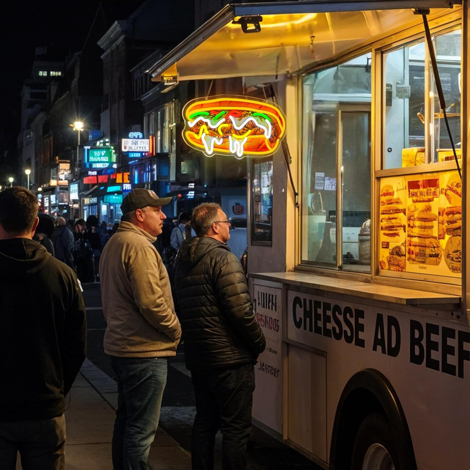 Philly Cheesesteak Neon Sign U - Outdoor Lighting Vendors ulasan dan harga