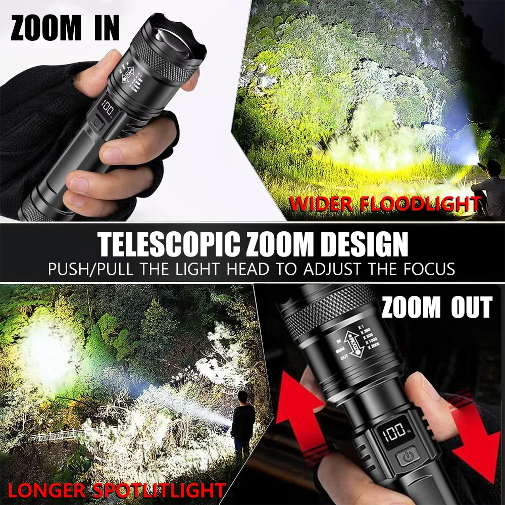 Rechargeable LED Flashlight Zo - Outdoor Lighting Electric ulasan dan harga