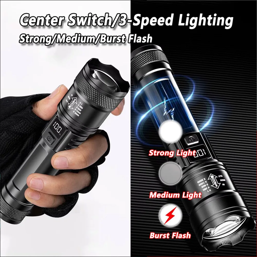Rechargeable LED Flashlight Zo - Outdoor Lighting Electric ulasan dan harga