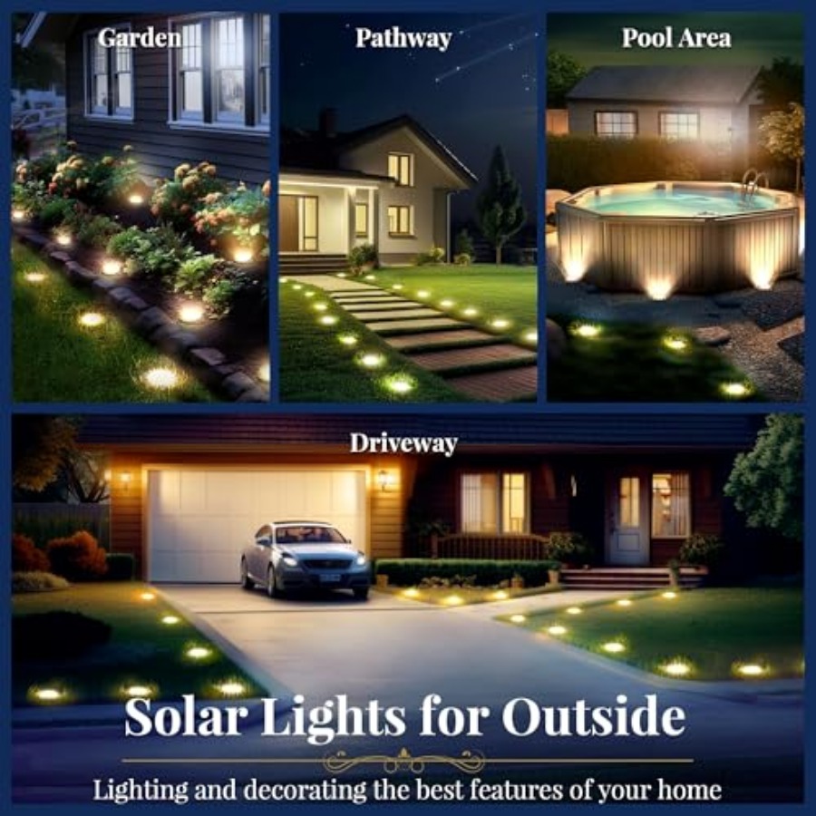 Solar Ground Lights Solar Ligh - Outdoor Lighting Led ulasan dan harga