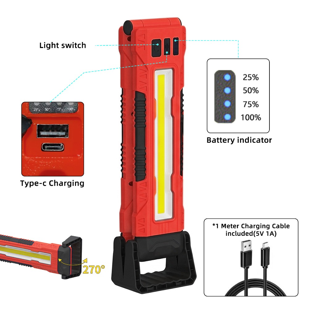 New COB Work Light USB Recharg - Outdoor Lighting Strip ulasan dan harga