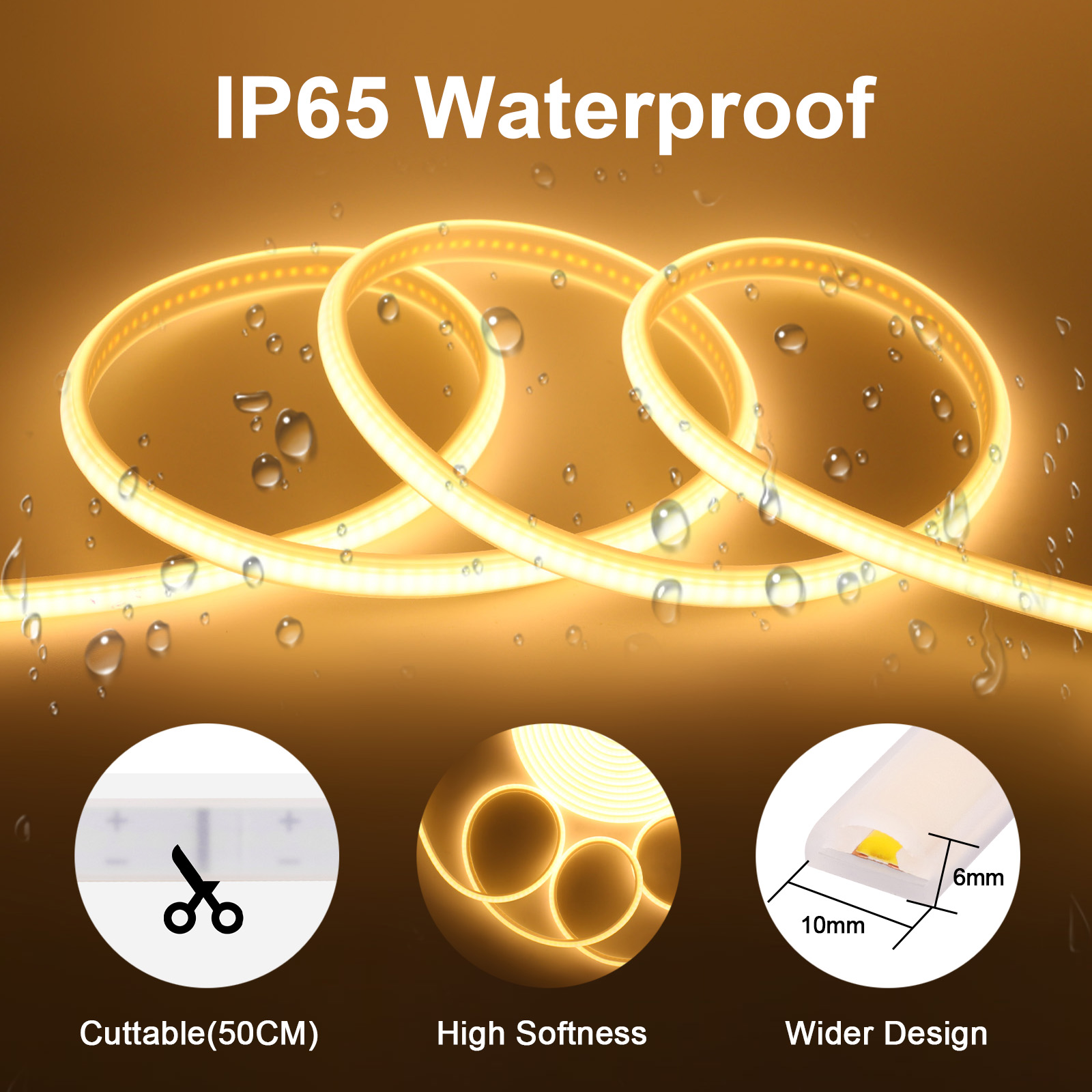 Dimmable COB LED Strip Light 2 - Outdoor Lighting Restaurant ulasan dan harga